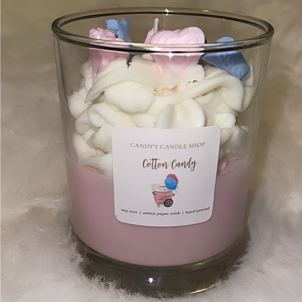 Cotton Candy dessert candle